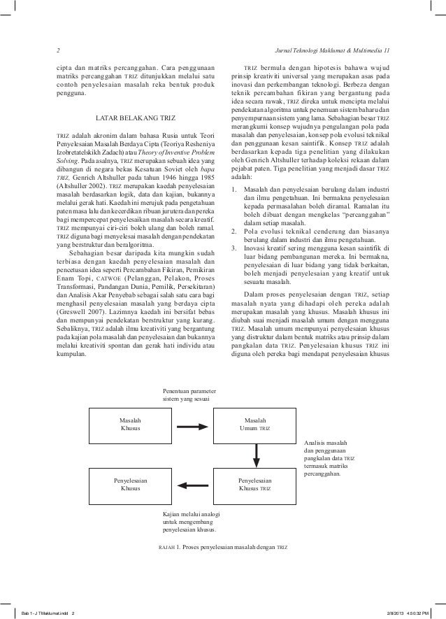 Pencetusan Idea Rekabentuk Produk Mengguna TRIZ