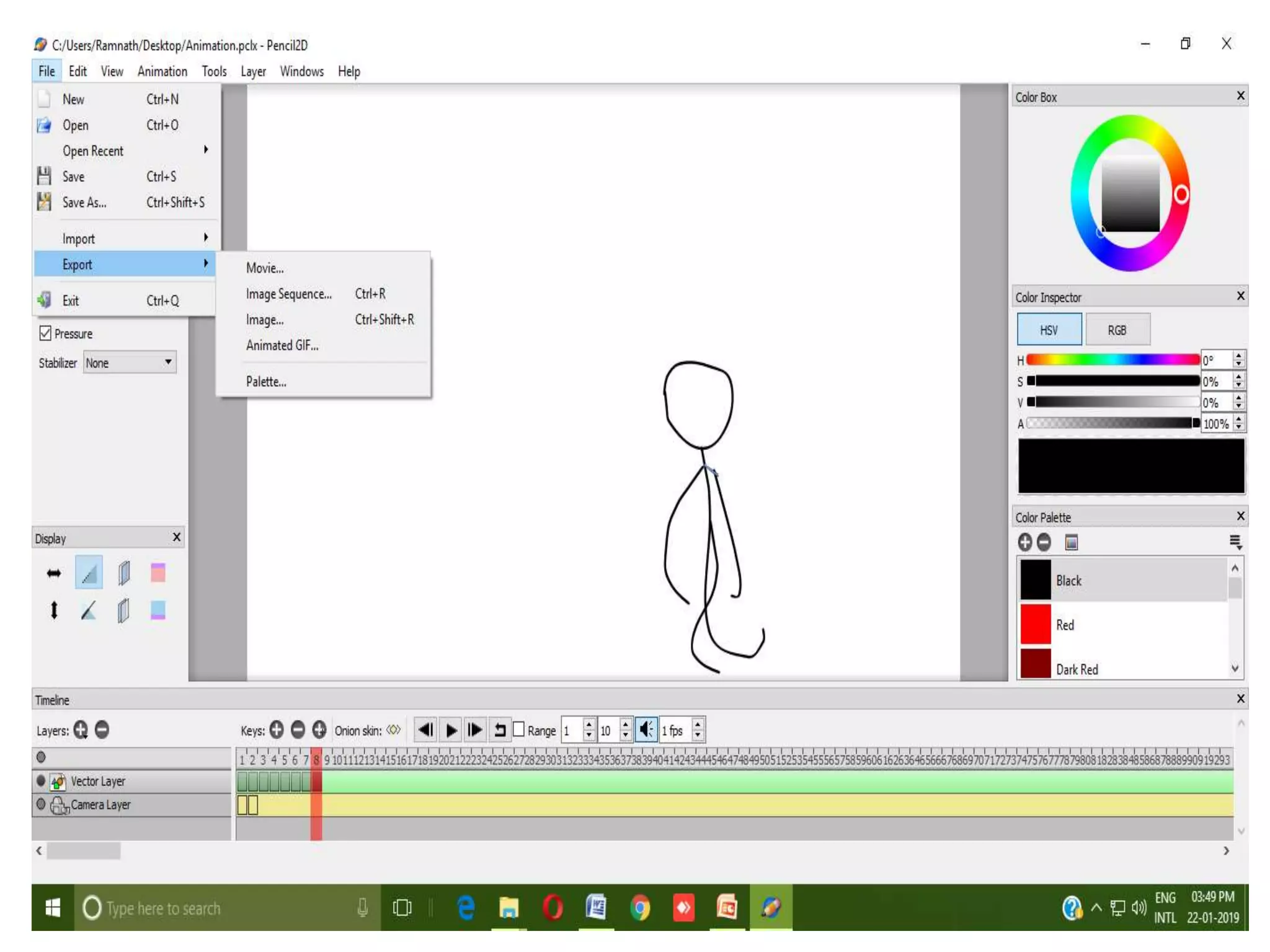 Pencil 2 d animation