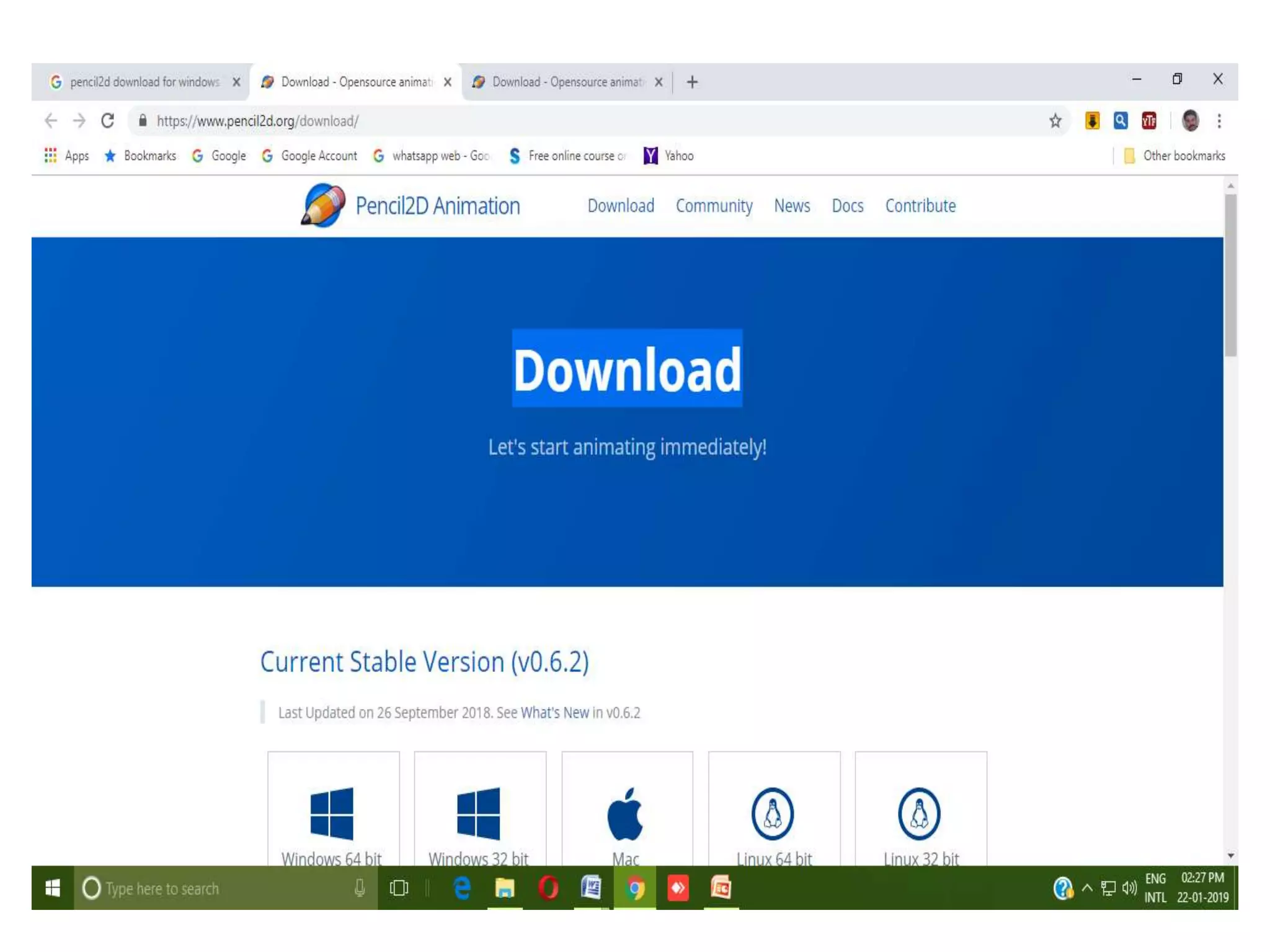 Pencil 2 d animation