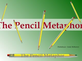 The Pencil Metaphor
The Pencil Metaphor
Diubahsuai - Lindy McKeown
 