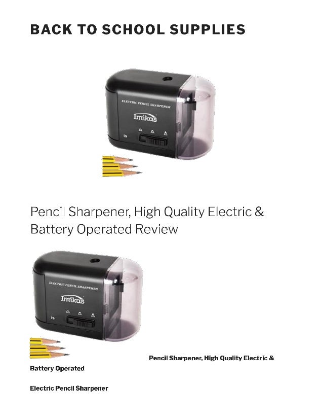 battery pencil sharpener reviews
