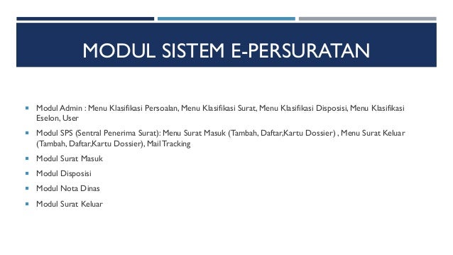 Pendahuluan Sistem E-Persuratan