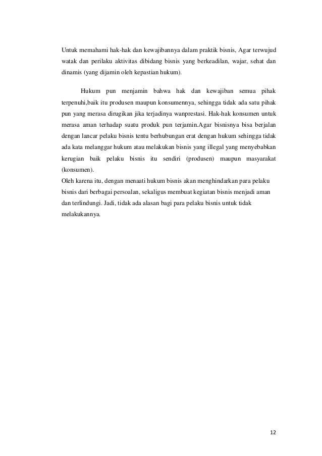 Pendahuluan Hukum Bisnis
