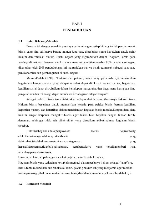 Pendahuluan Hukum Bisnis