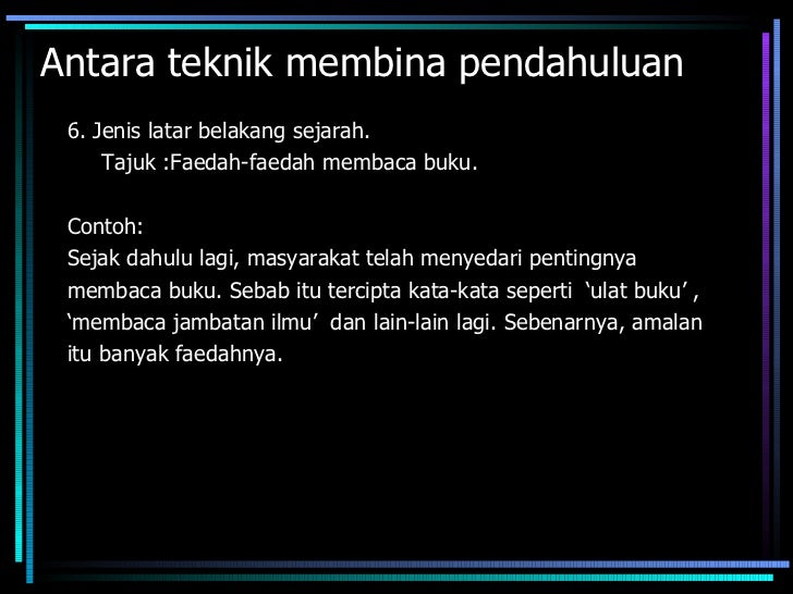 Pendahuluan karangan