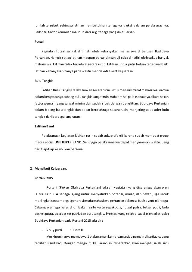 Contoh Laporan Pertanggung Jawaban Kegiatan Ajang