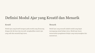 Pendahuluan Modul Ajar Kreatif dan Menarik.pptx