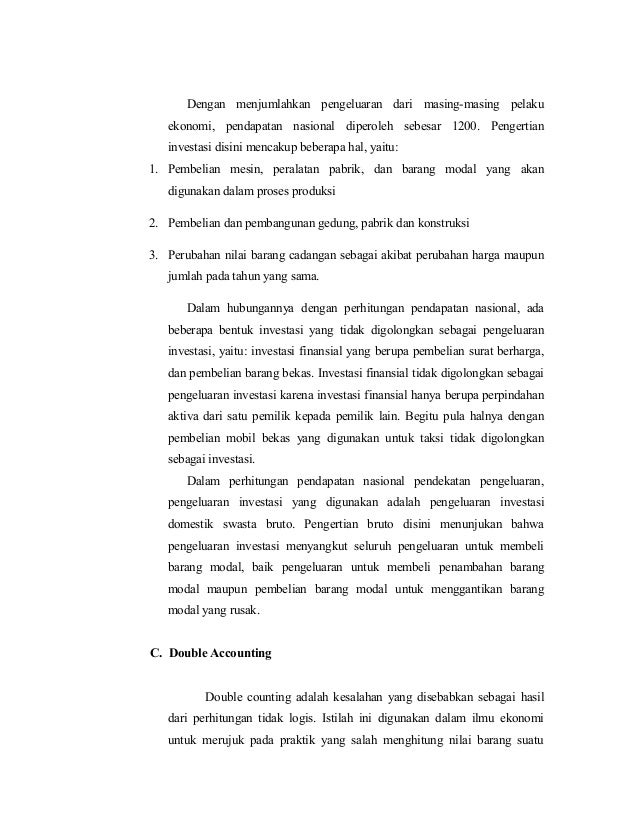 Makalah Ekonomi Makro Pendapatan Nasional