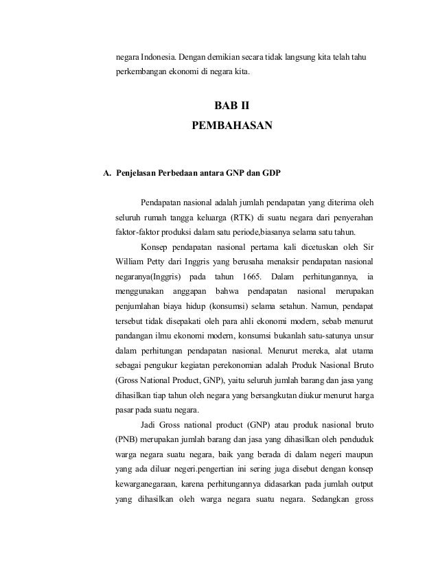 Makalah Ekonomi Makro Pendapatan Nasional