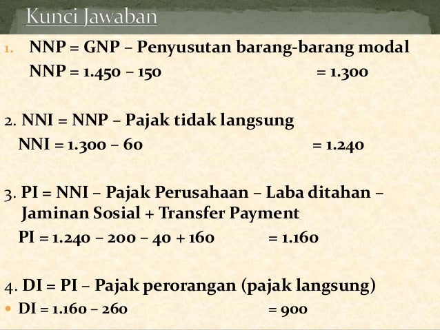 Perbedaan Gdp Gnp Nnp Nni Pi Dan Di Sekali
