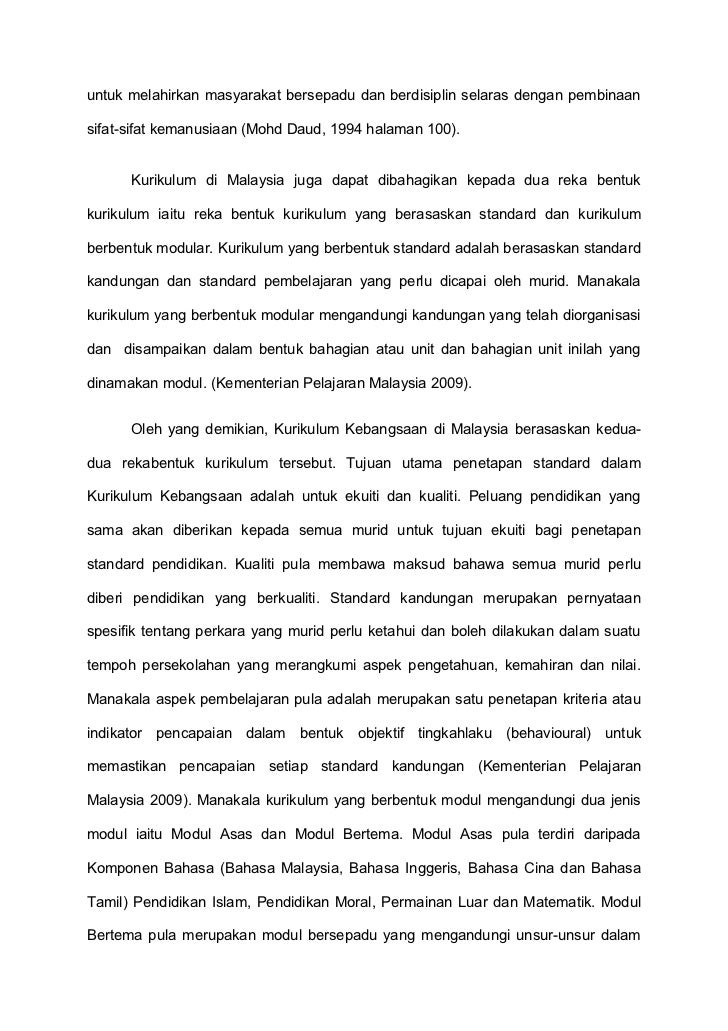 Pendapat Dan Pandangan Pakar Pakar Tentang Kurikulum