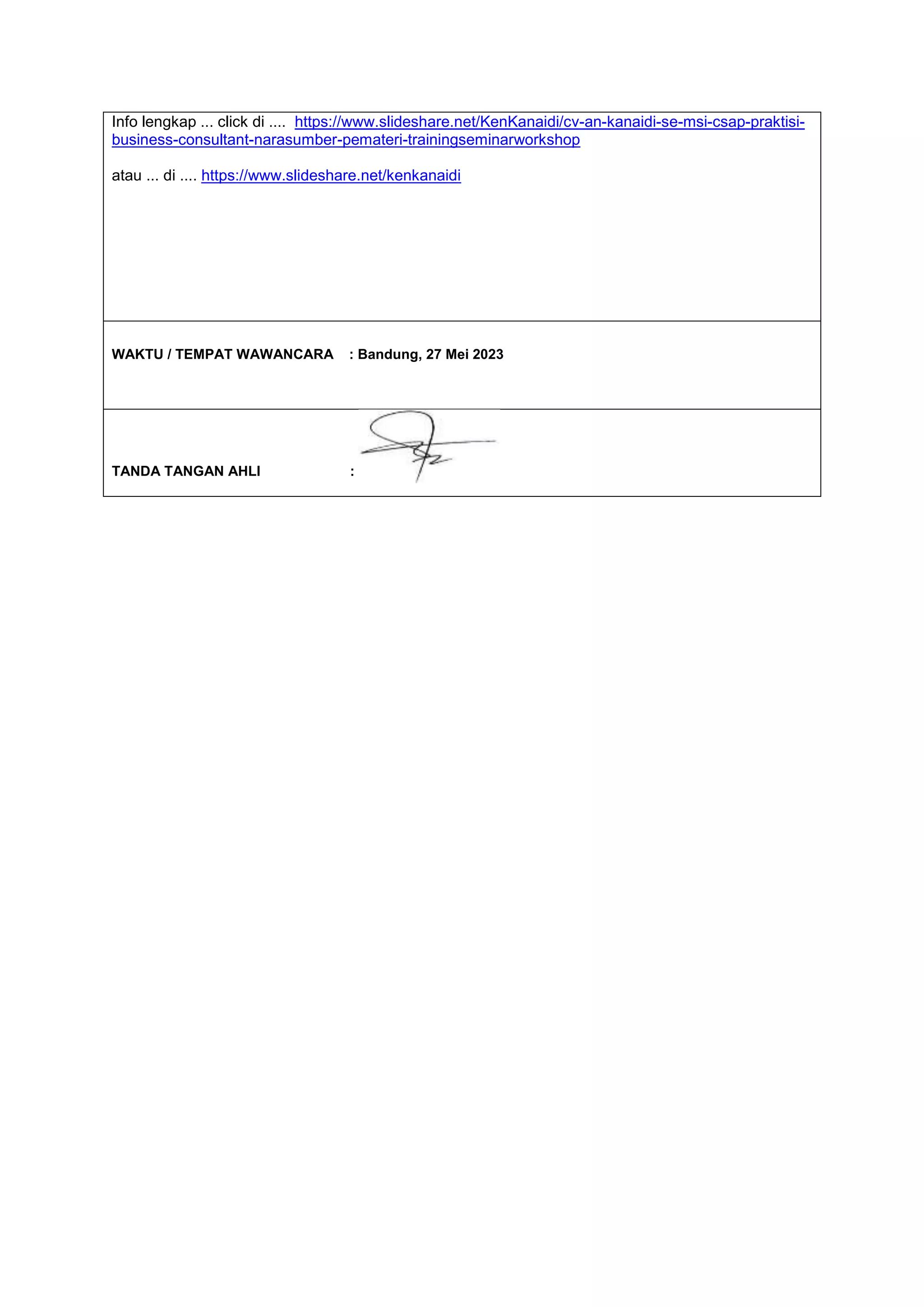 CONTOH : Pendapat Expert Judgement (oleh : Kanaidi, SE., M.Si., cSAP ...