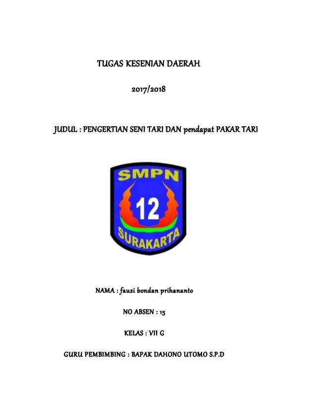 Pendapat Pakar Tari