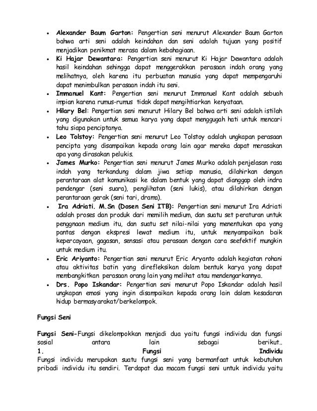 Pendapat Pakar Tari