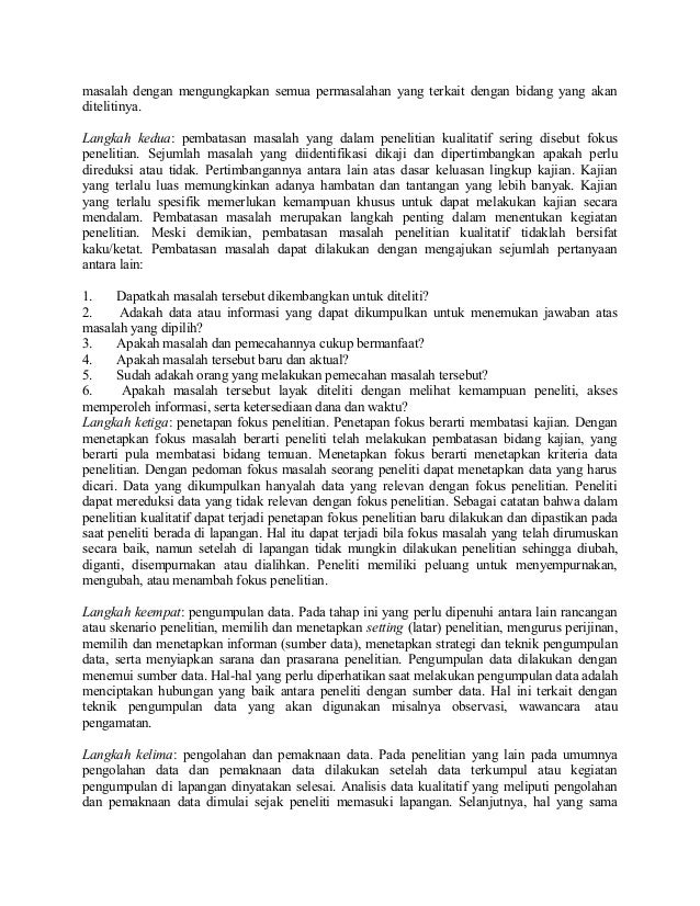 Pendekatan Penelitian