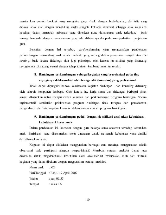 Pendekatan dalam bimbingan perkembangan anak usia dini