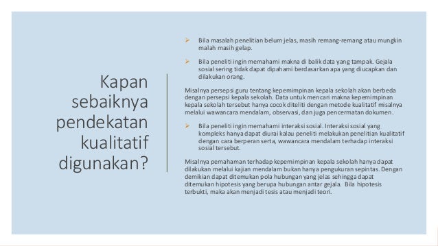 Pendekatan Dan Metode Penelitian