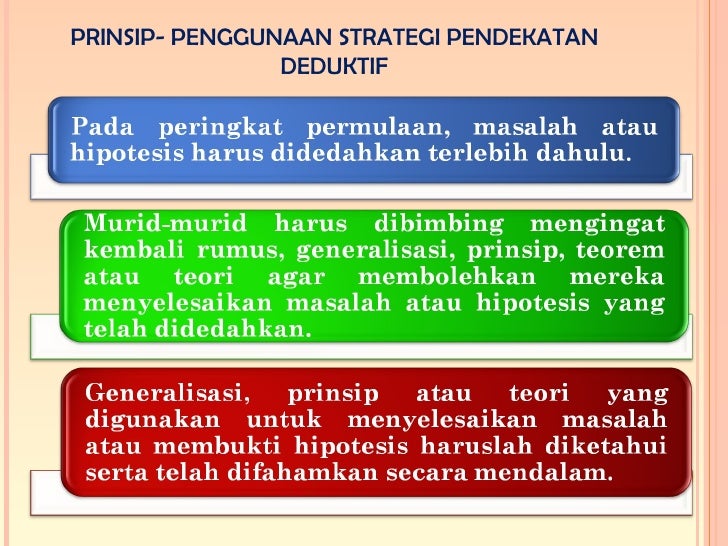 Pendekatan Deduktif Ppt