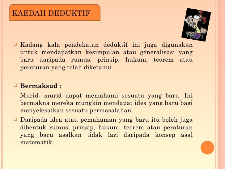 Pendekatan deduktif ppt.