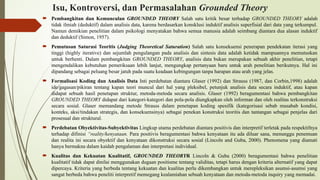 Metode Materi Pendekatan Grounded Theory | PPTX