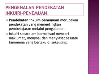 Inkuiri penemuan maksud Journal of