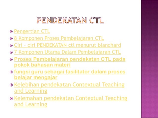 Pendekatan kontekstual dalam pembelajaran ipa sd