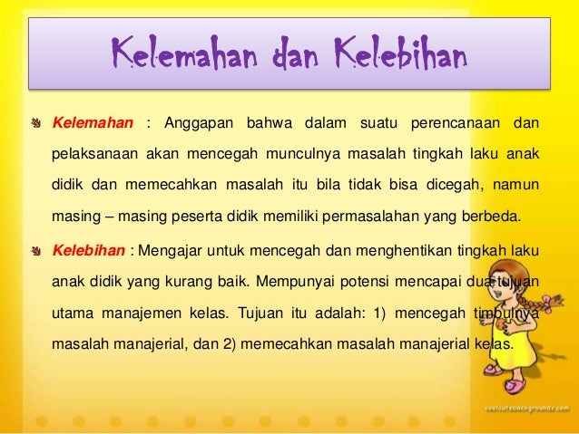 Pendekatan Manajemen Kelas