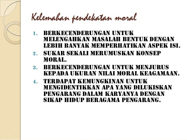 Pendekatan Moral