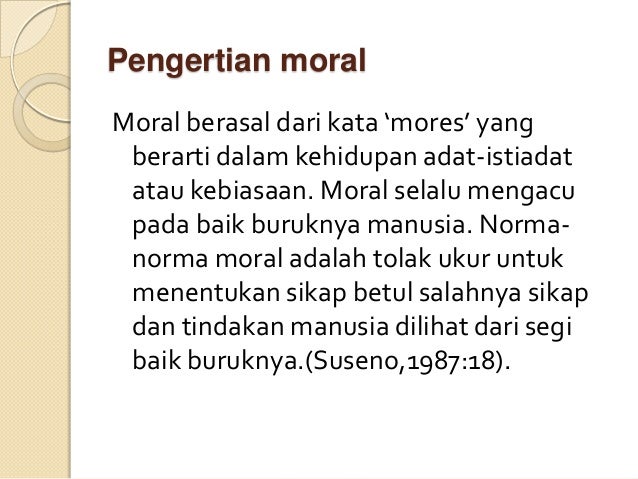 Pendekatan Moral