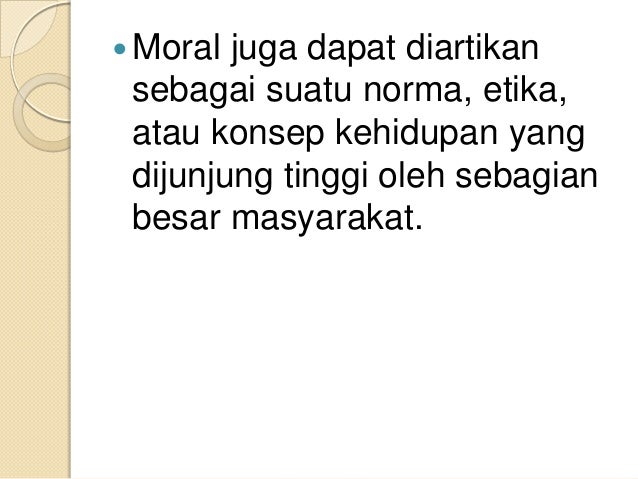 Pendekatan Moral