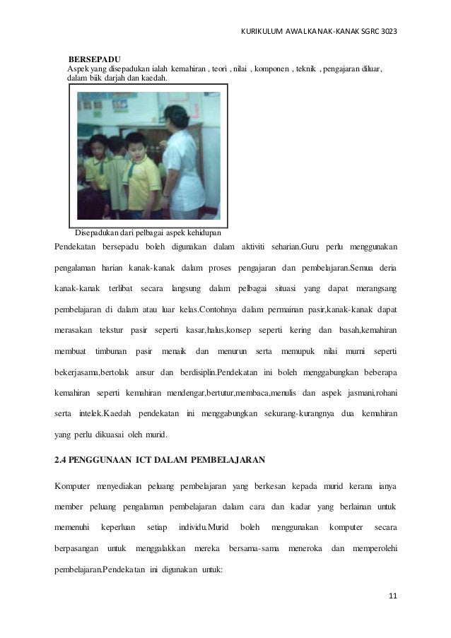Pendekatan Pengajaran Dan Pembelajaran Prasekolah