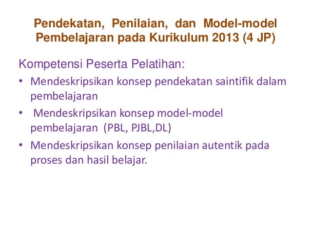Pendekatan Penilaian Model