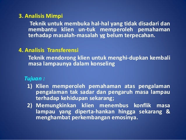 Pendekatan Psikoanalisa
