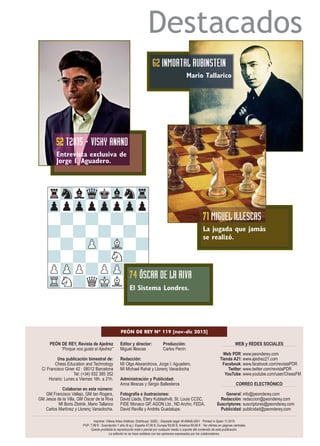 revista Peón de rey 2015