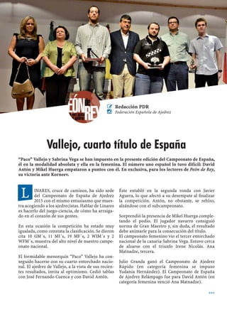 revista Peón de rey 2015