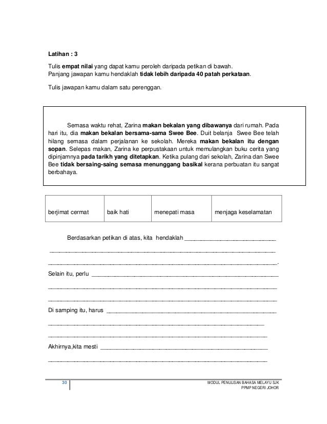 Pendeta modul penulisan sjk