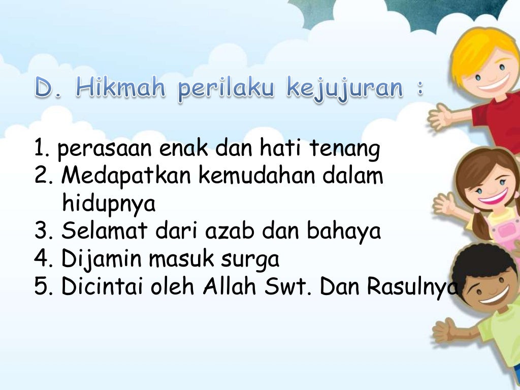 Perilaku jujur dalam islam Perilaku jujur dalam islam