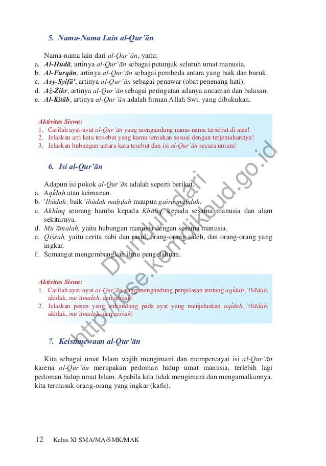 Pendidikan Agama Islam Dan Budi Pekerti Buku Siswa