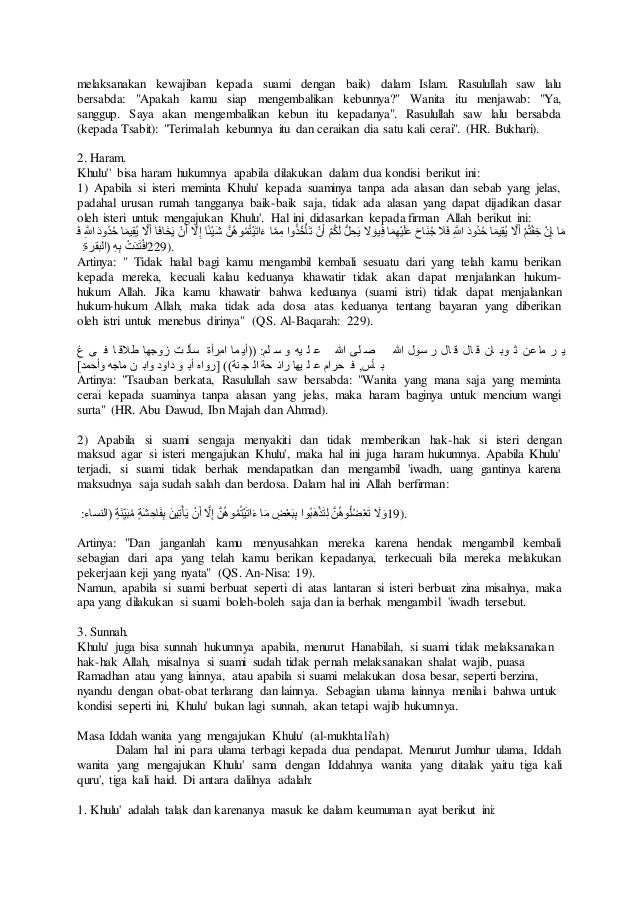 Pendidikan agama islam (thalak, fasakh, li'an, khuluq, ila 