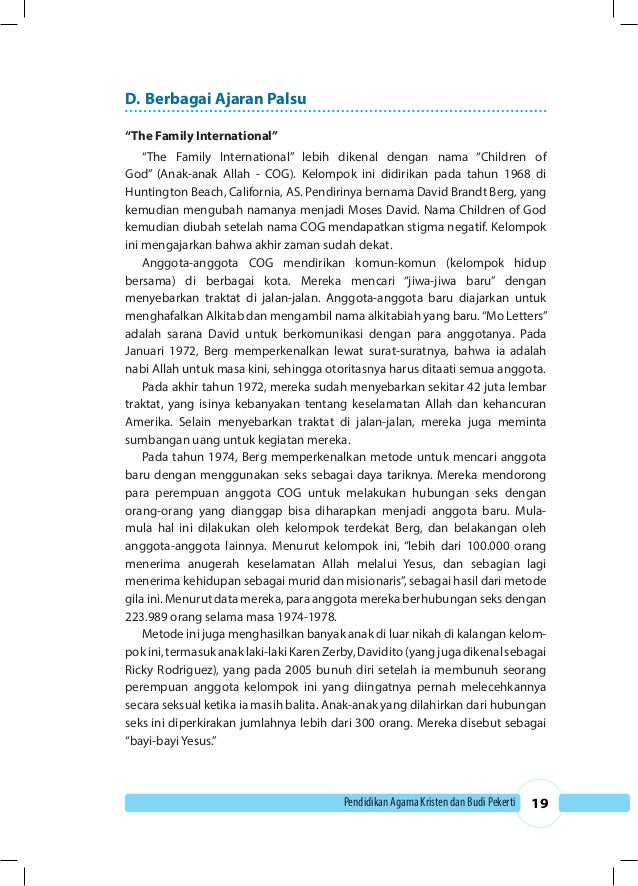 Pendidikan Agama Kristen Kelas 10