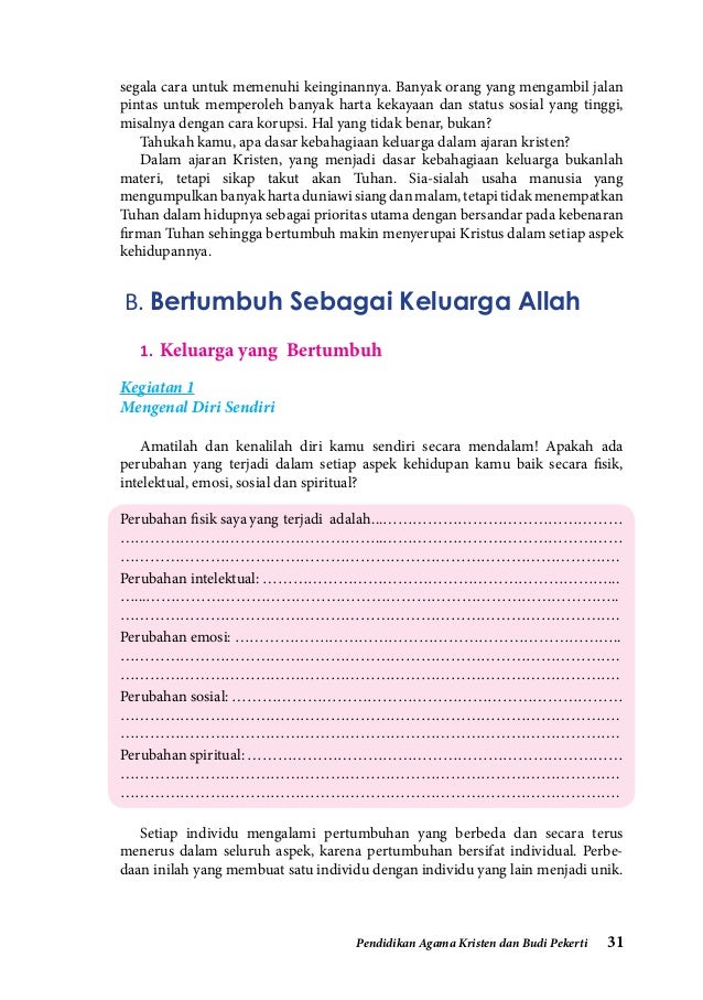 Pendidikan Agama Kristen Kelas XI kurikulum 2013 Pendidikan Agama Kristen Kelas XI kurikulum 2013
