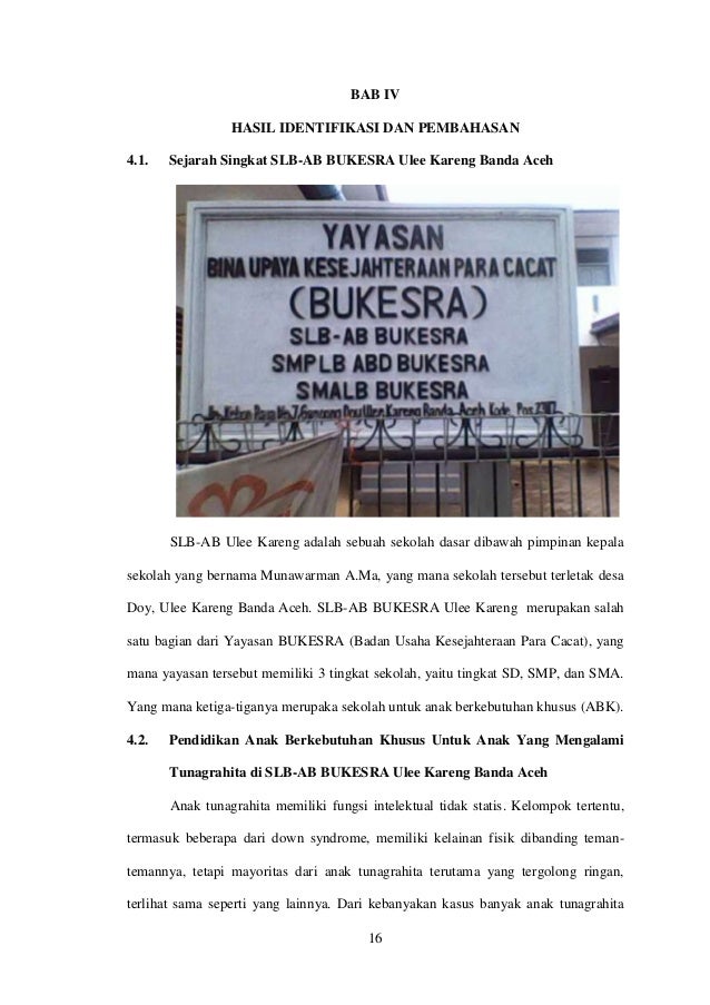Pendidikan anak berkebutuhan khusus (abk) pada anak yang 