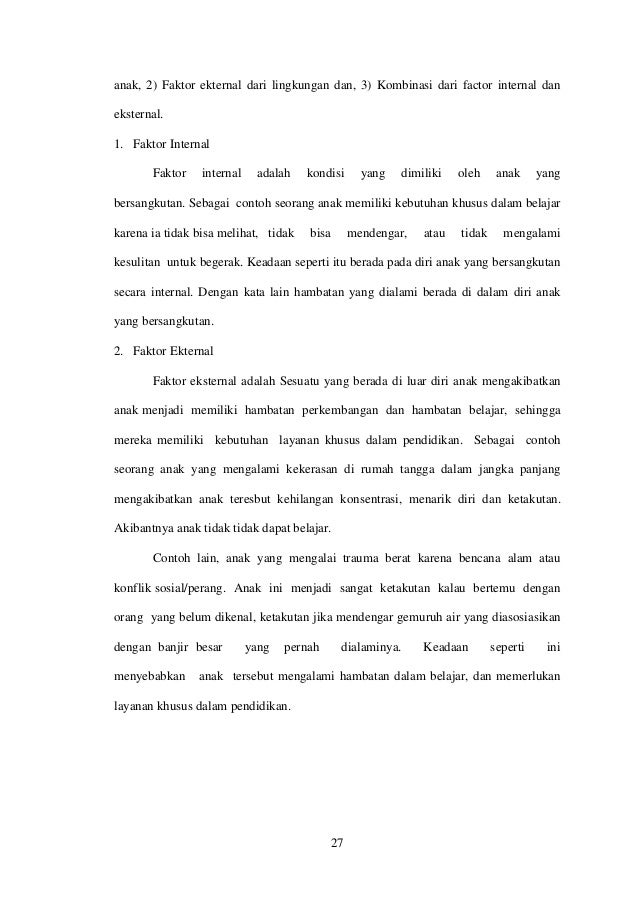 Pendidikan Anak Berkebutuhan Khusus Abk Pada Anak Yang Menderita Tu