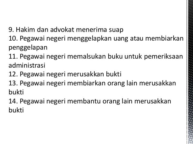 Pendidikan Anti Korupsi - Jenis dan Bentuk Korupsi