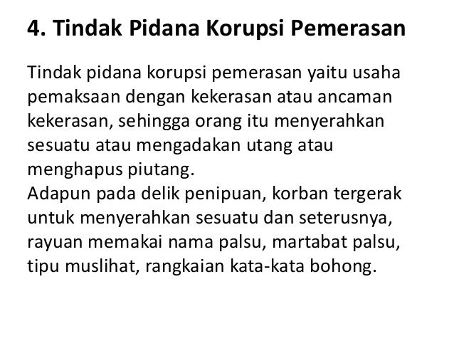 Pendidikan Anti Korupsi - Mengenal Tindak Pidana Korupsi