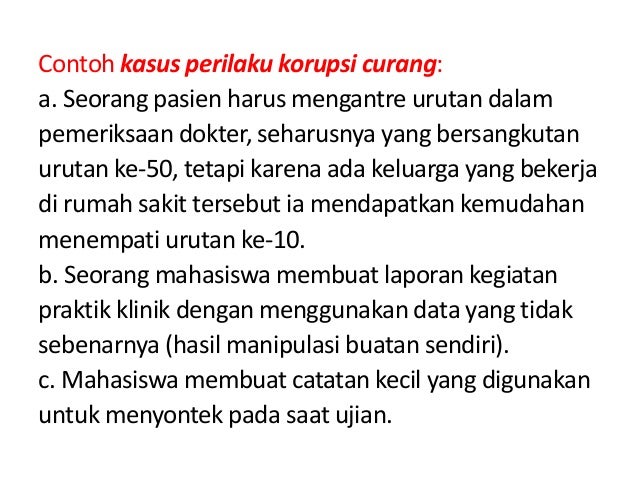 Pendidikan Anti Korupsi Mengenal Tindak Pidana Korupsi