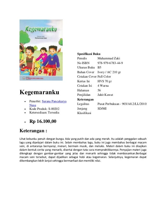 Buku Pengayaan Bahasa Indonesia, dipasarkan oleh 
