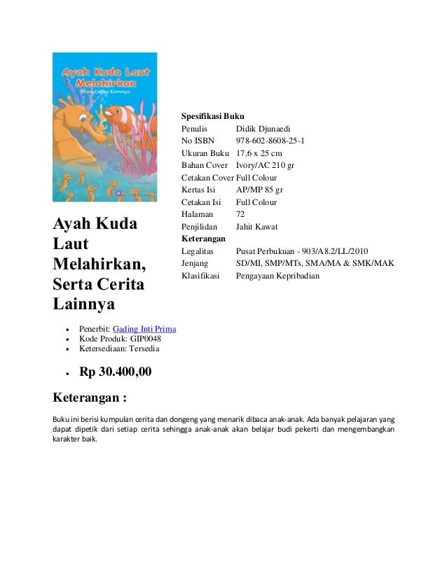 Buku Pengayaan Bahasa Indonesia, dipasarkan oleh 