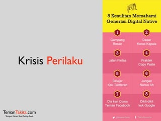 Krisis Perilaku
TemanTakita.com
Tempat Keren Buat Setiap Anak
 