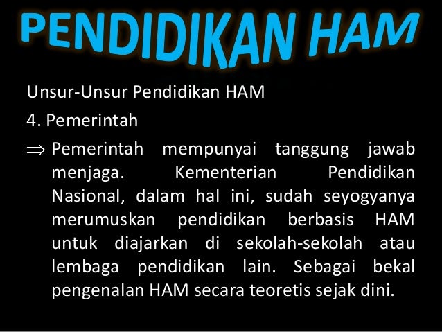 Pendidikan ham, pendidikan sepanjang hayat, dan pendidikan 